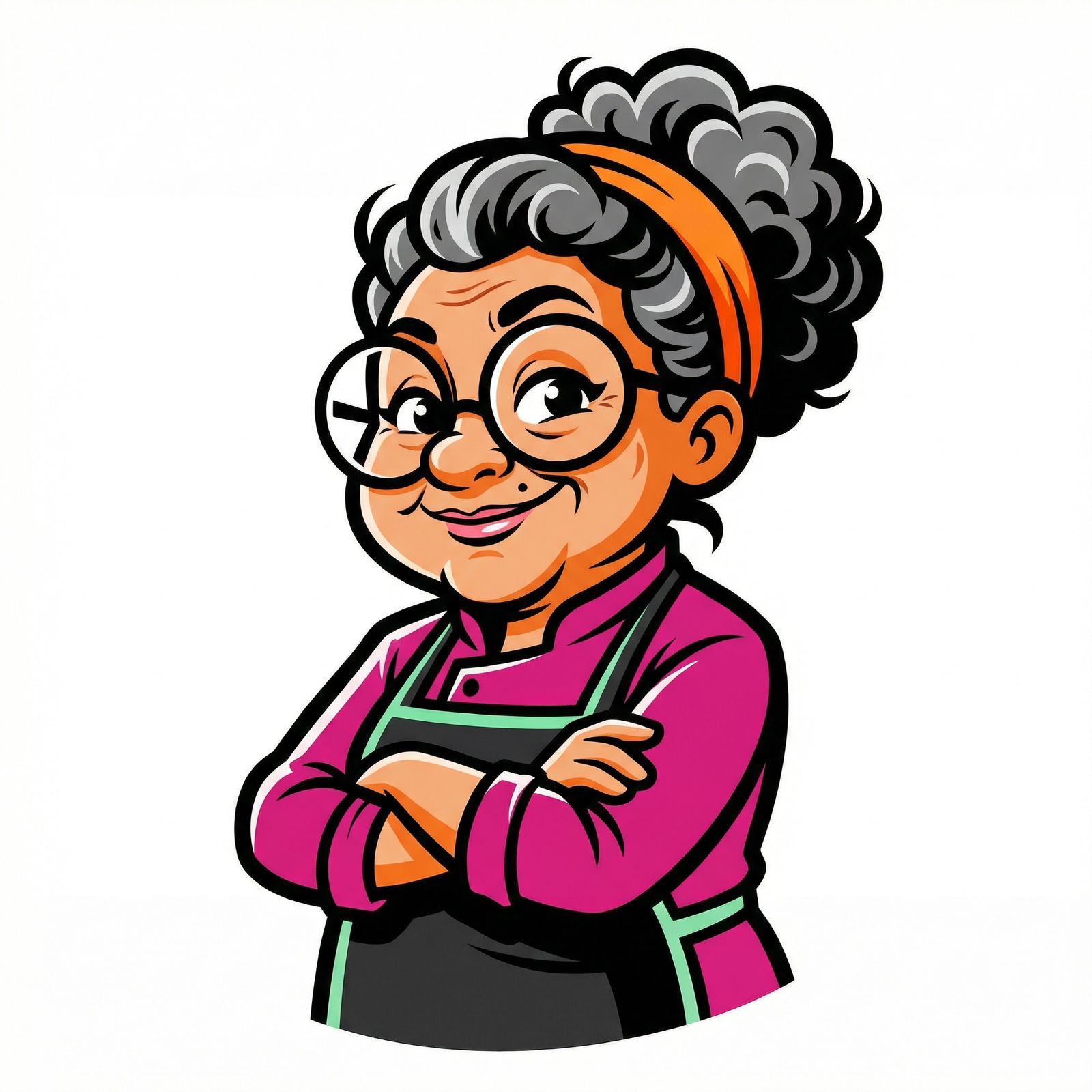 La Abuela saludando